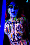 Black light bodypainting at Rain Nightclub Scottsdale