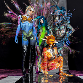 Phoenix Fan Fusion Bodypainting Extravaganza 2023 Animalyze Theme
