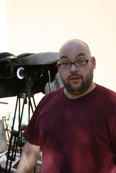 2009 Filmmaker of the Year Webb Pickersgill on set