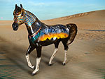  Arabian horse that was painted for the Kaleidoscope Horse Project