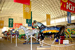 All of the kaleidoscope horses gathered at the State Fair