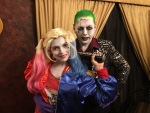 Joker and Harley Quinn from Suicide Squad makeup for Halloween