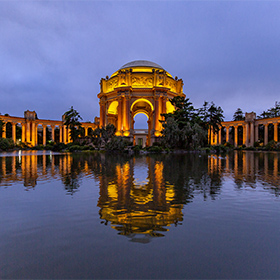Palace of Fine Arts in San Francisco, California.