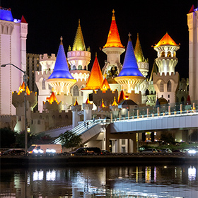 Excalibur Hotel in Las Vegas, Nevada. This is where Lori and I got married btw.