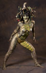 Studio photo of bodypainted Medusa