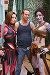 Kevin Speidel with leather designs