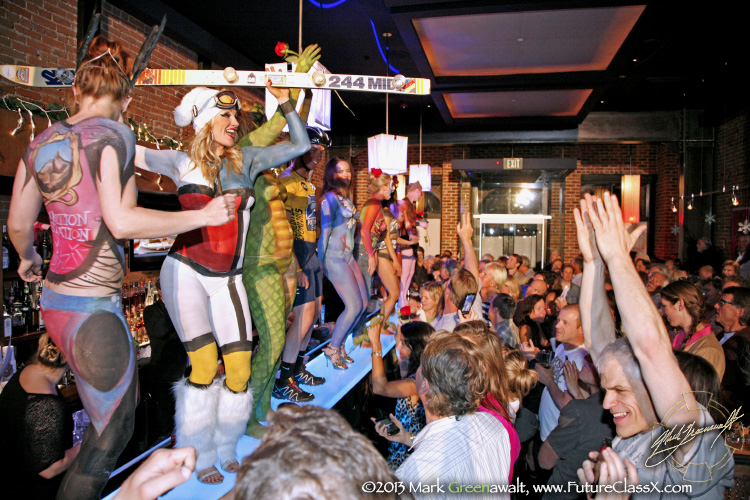 Boobapalooza bodypainting for breast cancer event