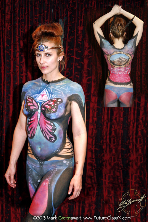 Boobapalooza bodypainting for breast cancer event