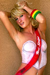 Tom Leykis bodypainting for Red Stripe Beer