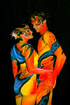 Acrobats at the Tuaca Body Art Ball