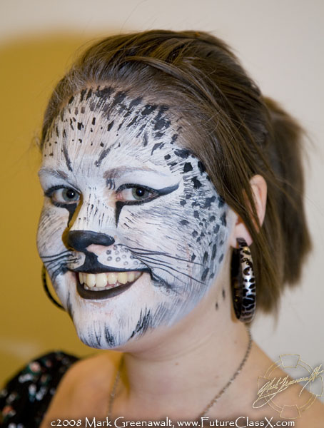 White cheetah or leopard