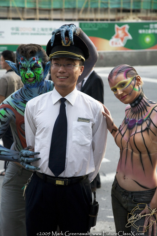 Yolanda Bertram bodypaint and prosthetics