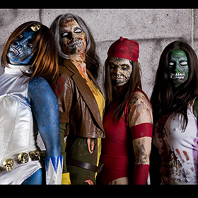 Phoenix Cactus ComiCon 2008 Marvel Zombies bodypainting
