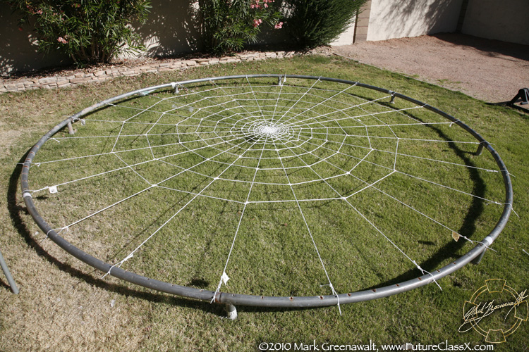 Trampoline becomes a spider web at comicon