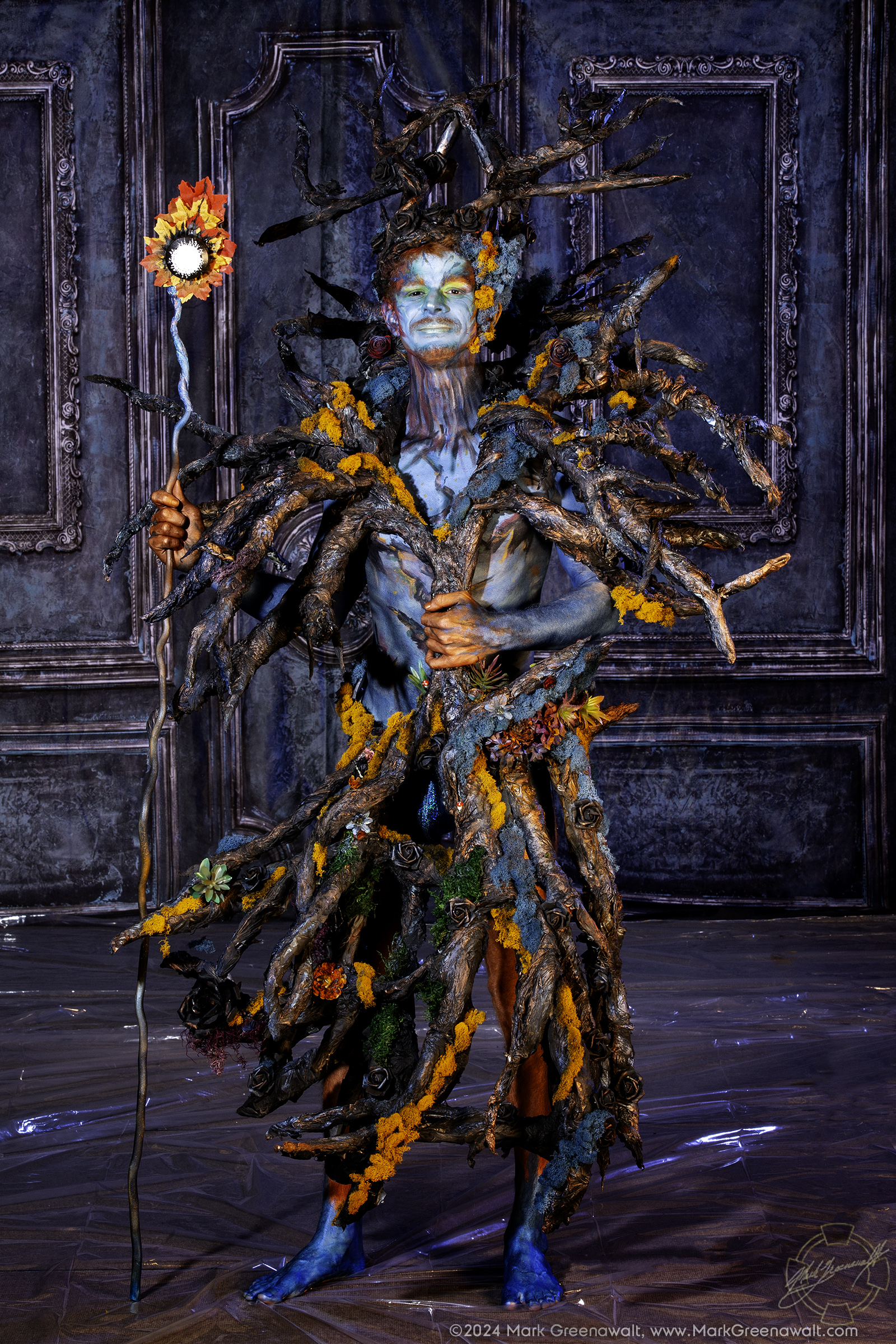 Felix Shimek bodypaint model for Brandon McGill 2024 Phoenix Fan Fusion Bodypainting Extravaganza