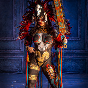 Ashley Danger bodypaint model for Mark Greenawalt 2024 Phoenix Fan Fusion Bodypainting Extravaganza