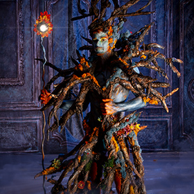 Felix Shimek bodypaint model for Brandon McGill 2024 Phoenix Fan Fusion Bodypainting Extravaganza