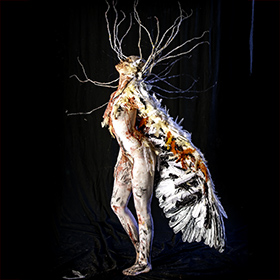 The bodypainting extravaganza at Phoenix Fan Fusion theme EvilAlivE with five models and artists.