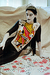Kay wearing the Queen of Spades body painting