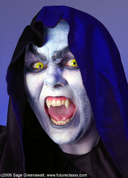 vampire prosthetics eye contacts and teeth