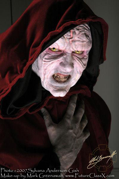 Darth, Sidious, prosthetic, makeup, star, wars