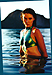 Rachel in bodypaint at Canyon Lake