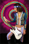 Hendrix body art at Paper Heart Sex Drugs and Rock and Roll Show