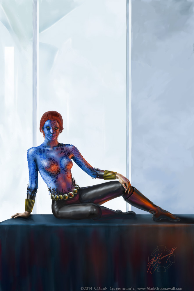 Black Widow Mystique Fantasy Illustration from the Hollywood Costume exhibit at Phoenix Art Museum with Casey Kaki and Mark Greenawalt.