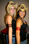 Armbands painted on servers and dancers