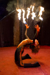 Fire Dancer Lia Fowler as Daughter of Devos at Alwun House Exotic Art Show