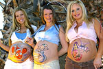 Three fish belly paint