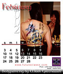 February bodypainting model Naoka Nishi