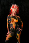 fire bodypainting