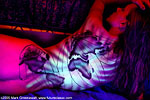 Kayla Rei in global body paint by EBA