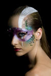 Masquerade face painting for Kontakt Magazine party