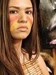 Kristi Curiali face war paint headshot