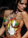 Playboy model search bodypainting paint by numbers cover