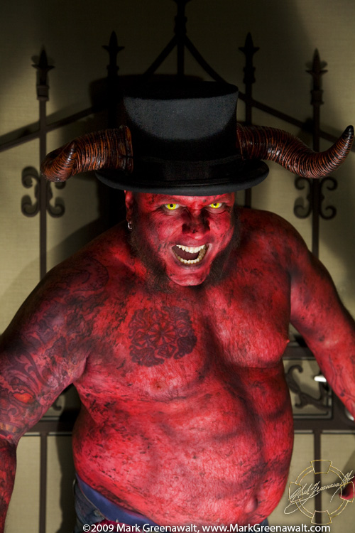 Body painted devil from Pelvic Meatloaf