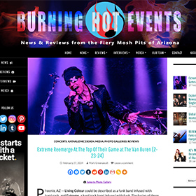 Burning Hot Events Extreme and Living Colour review and photo gallery