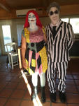 Beetle Juice and Sally Skellington for Halloween party