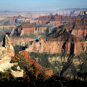 Views like this are why Arizona is called the Grand Canyon state. This view is from the North Rim.