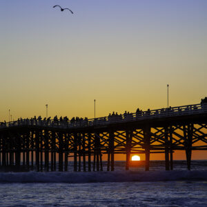San Diego Crystal Pier at Pacific Beach - The View From Up There